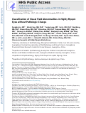 Cover page: Classification of Visual Field Abnormalities in Highly Myopic Eyes without Pathologic Change