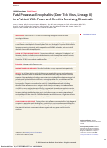 Cover page: Fatal Powassan Encephalitis (Deer Tick Virus, Lineage II) in a Patient With Fever and Orchitis Receiving Rituximab.