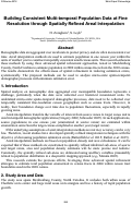 Cover page: Building Consistent Multi-temporal Population Data at Fine Resolution through Spatially Refined Areal Interpolation