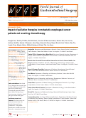 Cover page: Impact of palliative therapies in metastatic esophageal cancer patients not receiving chemotherapy