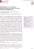 Cover page: Identification of a Continuous Neutralizing Epitope within UL128 of Human Cytomegalovirus