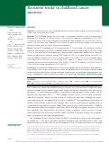 Cover page: Recurrent stroke in childhood cancer survivors