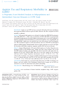 Cover page: Aspirin Use and Respiratory Morbidity in COPD: A Propensity Score-Matched Analysis in Subpopulations and Intermediate Outcome Measures in COPD Study.