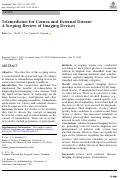 Cover page: Telemedicine for Cornea and External Disease: A Scoping Review of Imaging Devices