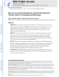 Cover page: Direct-to-Consumer Marketing for Parent-Child Interaction Therapy: Impact of Language and Messenger