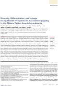 Cover page: Diversity, Differentiation, and Linkage Disequilibrium: Prospects for Association Mapping in the Malaria Vector Anopheles arabiensis