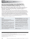 Cover page: Anti-Granulocyte–Macrophage Colony–Stimulating Factor Monoclonal Antibody Gimsilumab for COVID-19 Pneumonia: A Randomized, Double-Blind, Placebo-controlled Trial