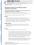 Cover page: Triplicate PCR reactions for 16S rRNA gene amplicon sequencing are unnecessary