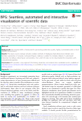 Cover page: BPG: Seamless, automated and interactive visualization of scientific data