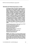 Cover page: Deuterium and tritium experiments on TFTR
