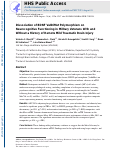 Cover page: Dissociation of BDNF Val66Met polymorphism on neurocognitive functioning in military veterans with and without a history of remote mild traumatic brain injury