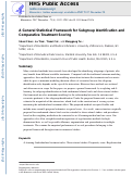 Cover page: A general statistical framework for subgroup identification and comparative treatment scoring