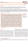 Cover page: Men “missing” from population-based HIV testing: insights from qualitative research