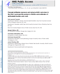 Cover page: Prenatal phthalate exposure and adverse birth outcomes in the USA: a prospective analysis of births and estimates of attributable burden and costs