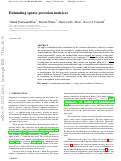 Cover page: Estimating sparse precision matrices