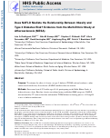 Cover page: Does NAFLD mediate the relationship between obesity and type 2 diabetes risk? evidence from the multi-ethnic study of atherosclerosis (MESA)