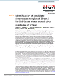 Cover page: Identification of candidate chromosome region of Sbwm1 for Soil-borne wheat mosaic virus resistance in wheat.