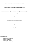 Cover page: Tribological Study of Contact Interfaces in Hard Disk Drives