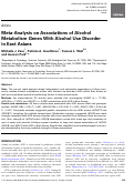 Cover page: Meta-Analysis on Associations of Alcohol Metabolism Genes With Alcohol Use Disorder in East Asians.