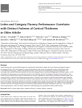 Cover page: Letter and Category Fluency Performance Correlates with Distinct Patterns of Cortical Thickness in Older Adults.