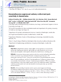 Cover page: Dexamethasone-suppressed Salivary Cortisol and Pain Sensitivity in Female Twins