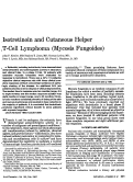 Cover page: Isotretinoin and Cutaneous Helper T-Cell Lymphoma (Mycosis Fungoides)