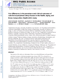 Cover page: Sex differences in the prevalence and clinical outcomes of subclinical peripheral artery disease in the Health, Aging, and Body Composition (Health ABC) study