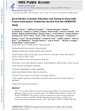 Cover page: Novel Models of Genetic Education and Testing for Pancreatic Cancer Interception: Preliminary Results from the GENERATE Study