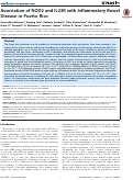 Cover page: Association of NOD2 and IL23R with Inflammatory Bowel Disease in Puerto Rico