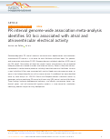 Cover page: PR interval genome-wide association meta-analysis identifies 50 loci associated with atrial and atrioventricular electrical activity