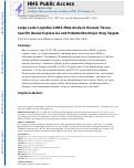 Cover page: Large-Scale Cognitive GWAS Meta-Analysis Reveals Tissue-Specific Neural Expression and Potential Nootropic Drug Targets