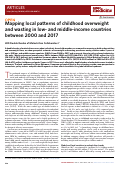 Cover page: Mapping local patterns of childhood overweight and wasting in low- and middle-income countries between 2000 and 2017