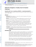 Cover page: Malpractice allegations: A reality check for resident physicians.