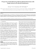 Cover page: Properties of modulated and demodulated systems with implications to feedback limitations