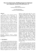 Cover page: Discursive Deployments: Mobilizing Support for Municipal and Community Wireless Networks in the U.S.