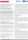 Cover page: Continued Slow Decay of the Residual Plasma Viremia Level in HIV-1–Infected Adults Receiving Long-term Antiretroviral Therapy