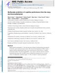 Cover page: Multivariate prediction of cognitive performance from the sleep electroencephalogram.