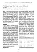 Cover page: <sup>12</sup>C/<sup>13</sup>C kinetic isotope effects in the reactions of CH4 with OH and Cl