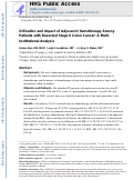 Cover page: Utilization and impact of adjuvant chemotherapy among patients with resected stage II colon cancer: a multi-institutional analysis