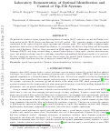 Cover page: Laboratory demonstration of optimal identification and control of tip-tilt systems