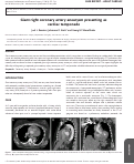 Cover page: Giant right coronary artery aneurysm presenting as cardiac tamponade