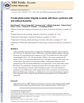 Cover page: Frontal white matter integrity in adults with Down syndrome with and without dementia