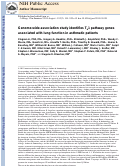 Cover page: Genome-wide association study identifies TH1 pathway genes associated with lung function in asthmatic patients