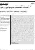 Cover page: Clinical findings and normative ocular data for free‐living Anna's (Calypte anna) and Black‐chinned (Archilochus alexandri) Hummingbirds