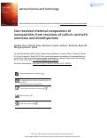 Cover page: Size resolved chemical composition of nanoparticles from reactions of sulfuric acid with ammonia and dimethylamine