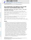 Cover page: The Contribution of The Omentum to the Outcome From Sepsis