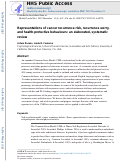 Cover page: Representations of cancer recurrence risk, recurrence worry, and health-protective behaviours: an elaborated, systematic review