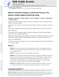 Cover page: Effects of Hormone Therapy on Intraocular Pressure: The Women's Health Initiative-Sight Exam Study