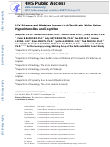 Cover page: HIV disease and diabetes interact to affect brain white matter hyperintensities and cognition