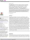 Cover page: Coadaptation of the chemosensory system with voluntary exercise behavior in mice.